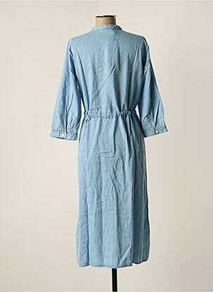 Robe mi-longue bleu MSCH COPENHAGEN femme