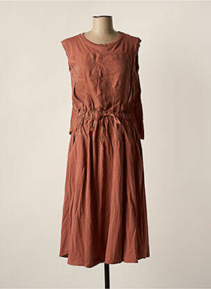 Robe mi-longue rose MAX&CO. femme