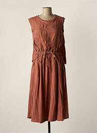 Robe mi-longue rose MAX&CO. femme