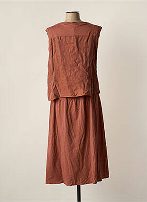 Robe mi-longue rose MAX&CO. femme