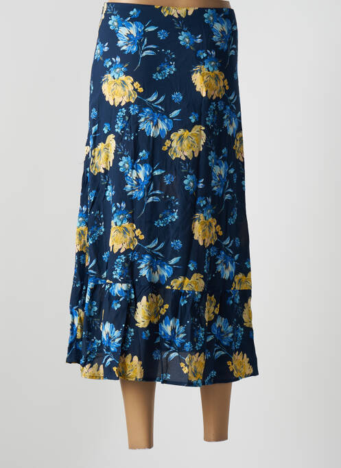 Jupe mi-longue bleu GRACE & MILA pour femme