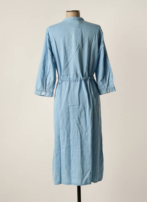 Robe mi-longue bleu MOSS COPENHAGEN pour femme