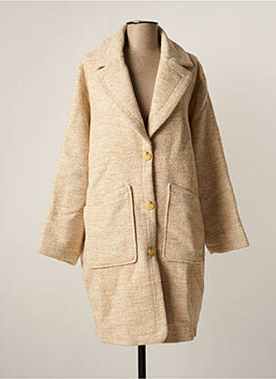 Manteau long beige Y.A.S pour femme
