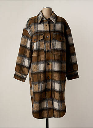 Manteau long marron SECOND FEMALE femme