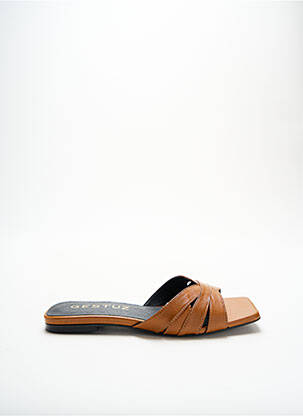 Sandales/Nu pieds marron GESTUZ pour femme