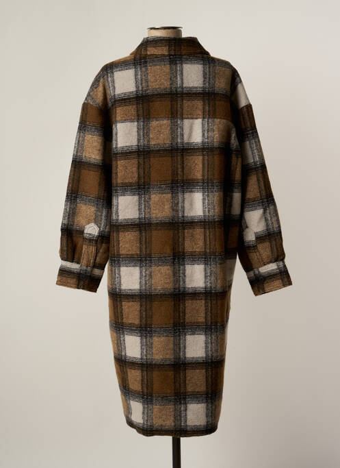 Manteau long marron SECOND FEMALE pour femme