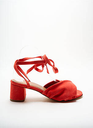 Sandales/Nu pieds orange ANAKI pour femme