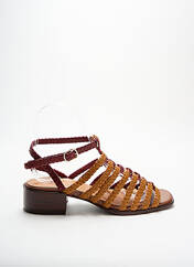 Sandales/Nu pieds marron NAGUISA pour femme seconde vue