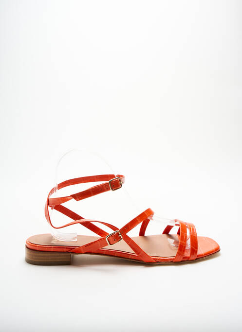 Sandales/Nu pieds orange ANAKI pour femme