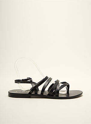 Sandales/Nu pieds noir WHITE SUN pour femme