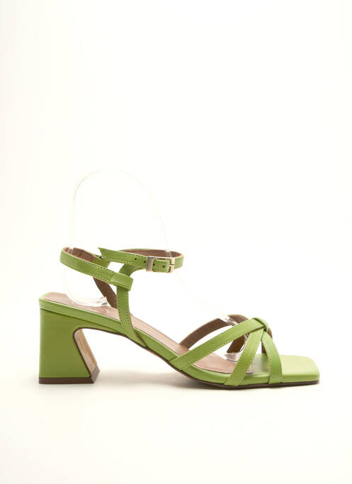 Sandales/Nu pieds vert SARENZA pour femme