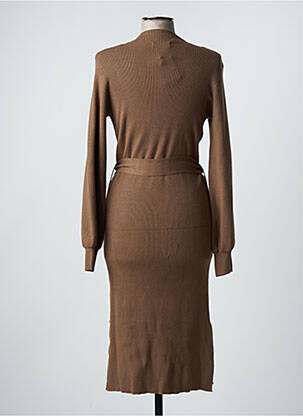 Robe mi-longue marron MSCH COPENHAGEN femme