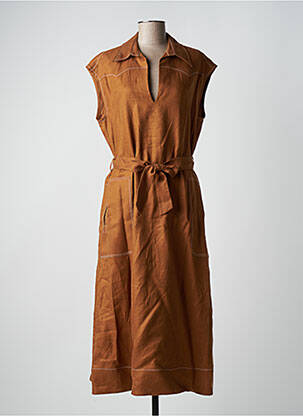 Robe longue marron PAUL & JOE femme