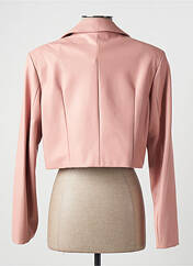 Veste simili cuir rose RECC pour femme seconde vue