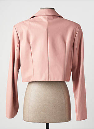 Veste simili cuir rose RECC femme