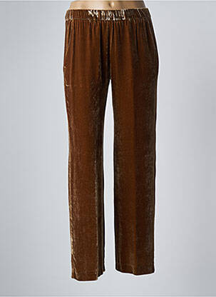 Pantalon large marron DIEGA pour femme