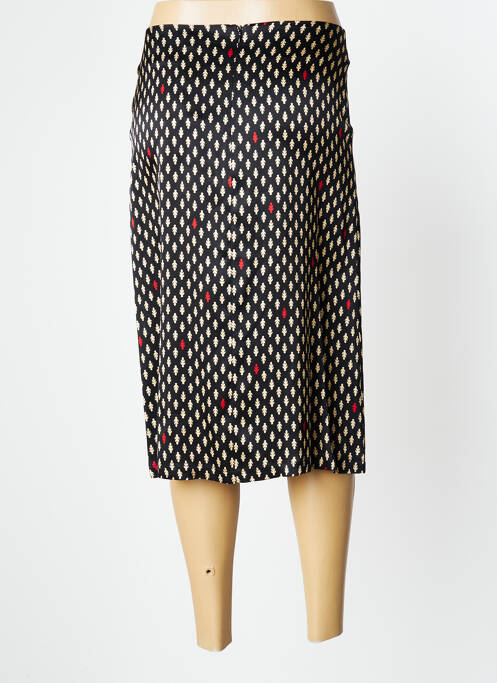Jupe mi-longue noir MOMONI pour femme