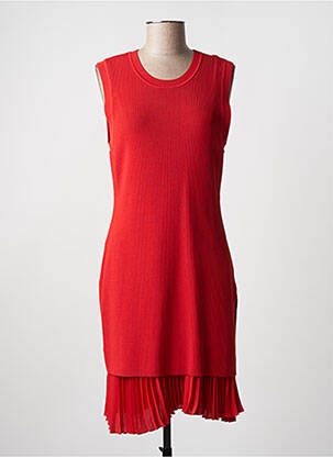 Robe mi-longue orange THEORY femme