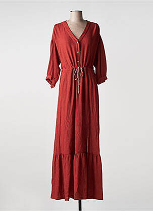 Robe longue orange LA PETITE FRANCAISE femme