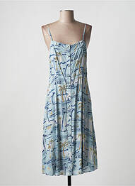Robe mi-longue bleu THE KOOPLES femme