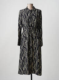 Robe mi-longue noir ATTIC AND BARN femme