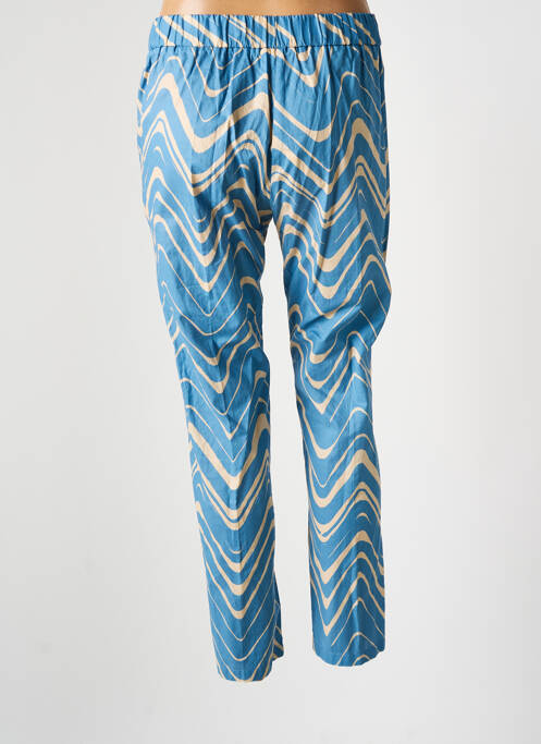 Pantalon droit bleu DIEGA pour femme