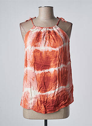Top orange VILA femme