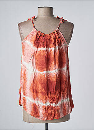 Top orange VILA femme