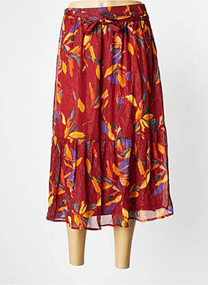Jupe mi-longue marron GRACE & MILA femme