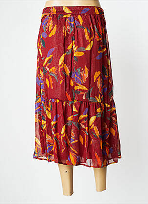 Jupe mi-longue marron GRACE & MILA femme