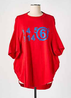 T-shirt rouge MAISON MARTIN MARGIELA femme