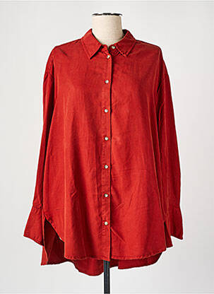 Chemise manches longues rouge VILA pour femme