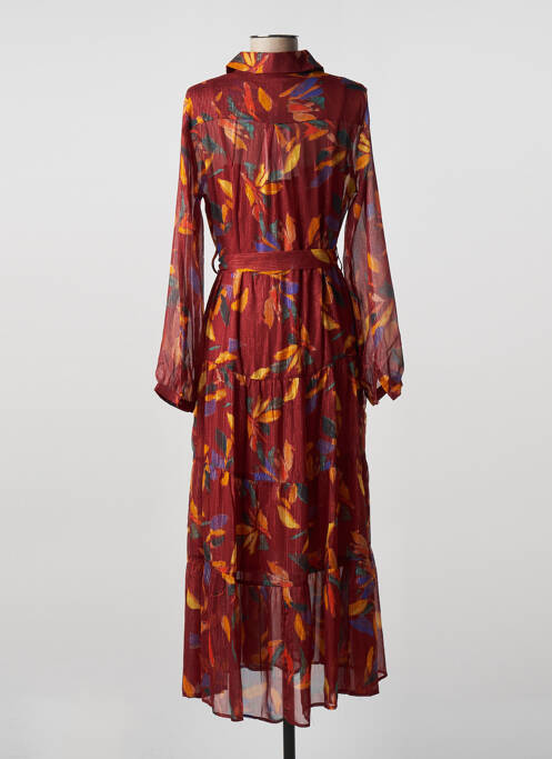 Robe mi-longue marron GRACE & MILA pour femme