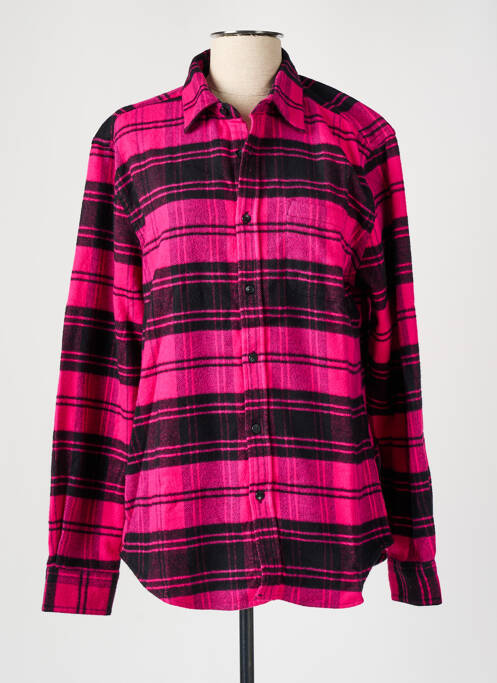 Chemise manches longues rose PORTUGUESE FLANNEL pour homme