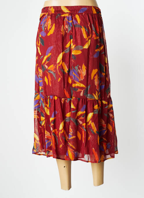 Jupe mi-longue marron GRACE & MILA pour femme