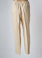 Pantalon droit beige POMANDERE pour femme seconde vue