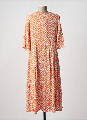 Robe mi-longue orange Y.A.S femme
