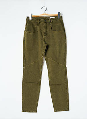 Pantalon slim vert SAK'S pour femme