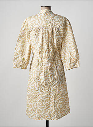 Robe mi-longue beige MSCH COPENHAGEN femme