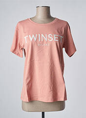 T-shirt rose TWINSET pour femme seconde vue