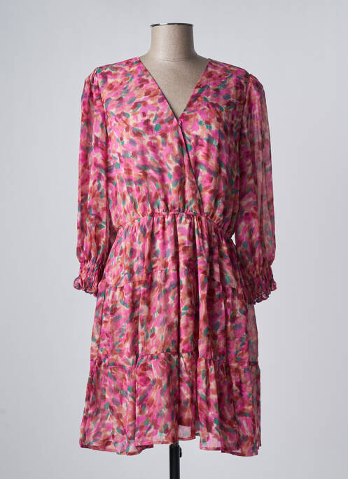 Robe courte rose GRACE & MILA pour femme