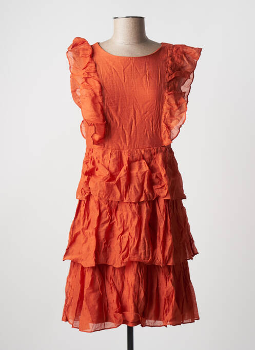 Robe courte orange VILA pour femme