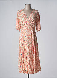 Robe mi-longue orange Y.A.S femme