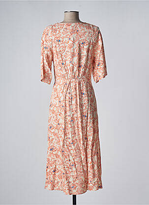 Robe mi-longue orange Y.A.S femme