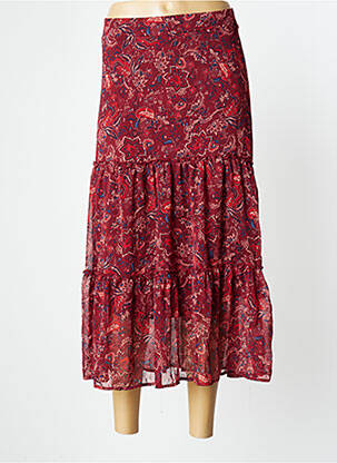 Jupe mi-longue marron GRACE & MILA femme
