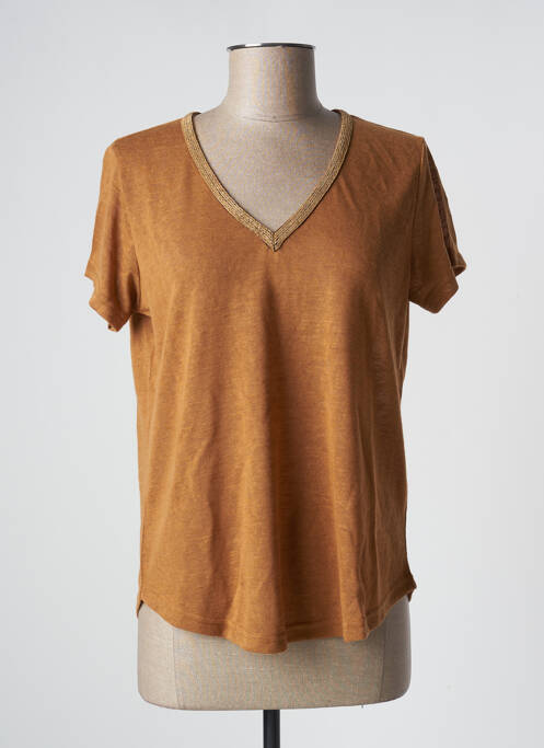 T-shirt beige MOLLY BRACKEN pour femme