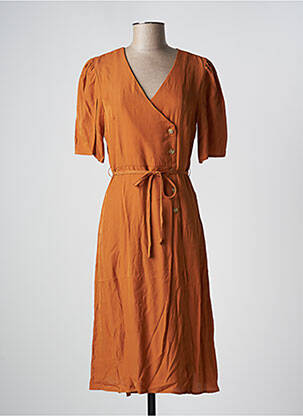 Robe longue orange VILA pour femme