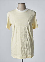 T-shirt jaune SELECTED pour homme seconde vue