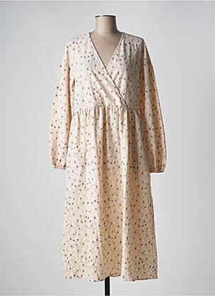 Robe mi-longue beige SECOND FEMALE femme