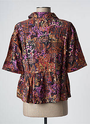 Chemisier marron OBJECT femme